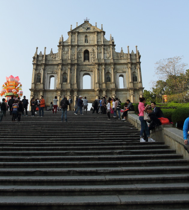 Ruins of St Paul's church - one of the top attractions of Old Macau cultural trail