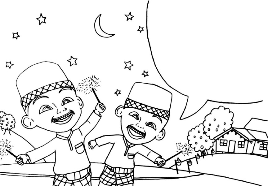 Gambar Mewarnai Upin Ipin Gambar Mewarnai Upin Ipin