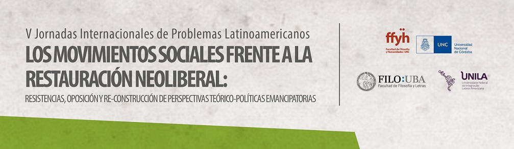 V Jornadas Internacionales de Problemas Latinoamericanos