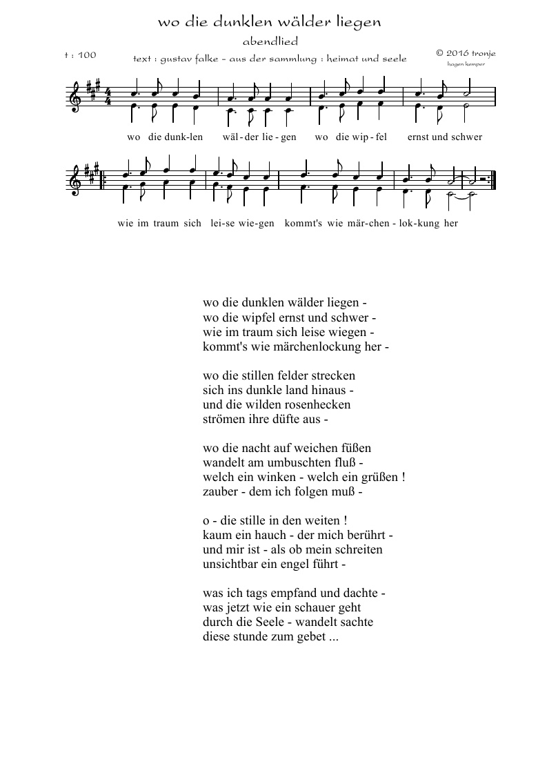 Lieder Saitenspiel Tronjes Blog 2016