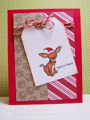 Santa Paws Chihuahua card using Canine Christmas by Newton's Nook Designs