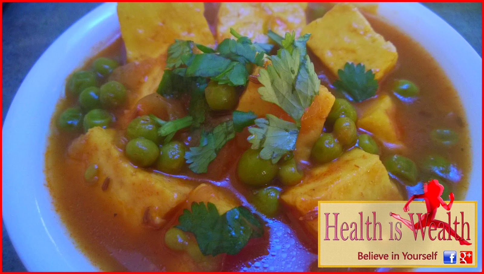 Strong and Beyond Mutter Paneer Indian Cheese Curry