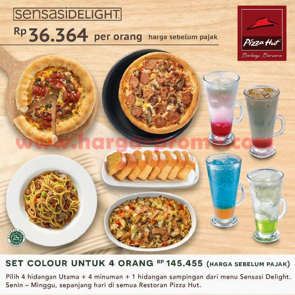 Promo Pizza Hut Sensasi Delight SET COLOUR Hanya Rp36.364 Setiap Hari ~ promosi katalog