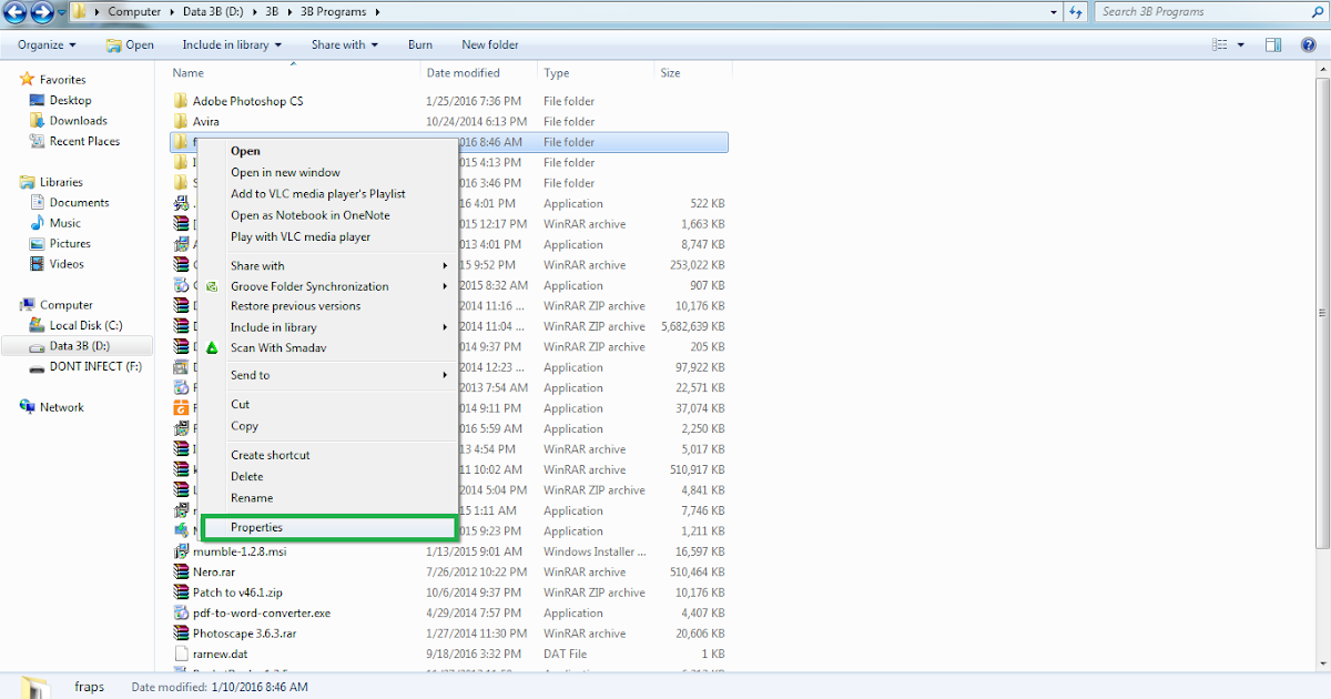 Cara mengubah atribut file atau folder menjadi readonly maupun hidden