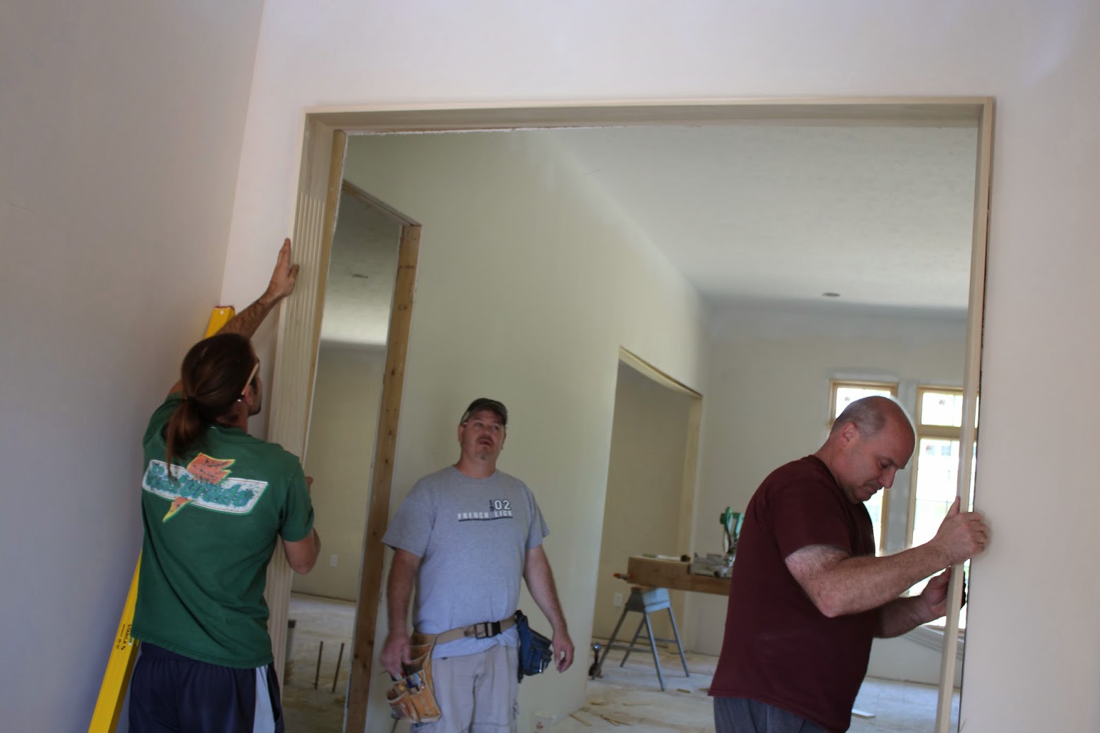 Holton House Trim Carpenters at Work