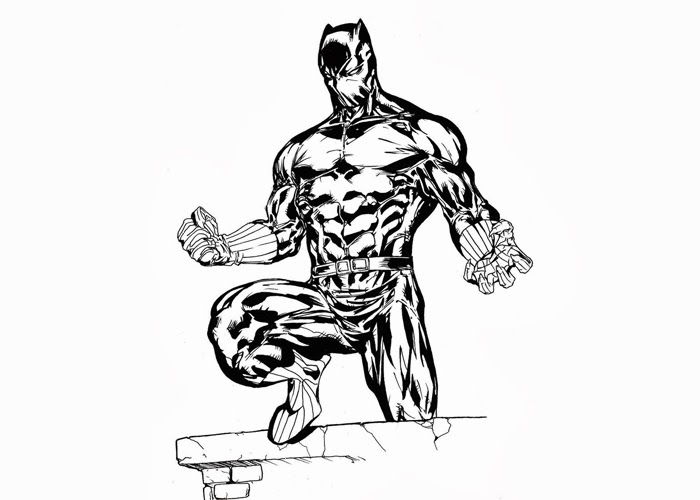 coloring pages black panther - photo #3