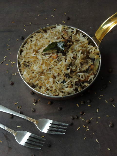 Mushroom Rice, Pepper Mushroom Rice