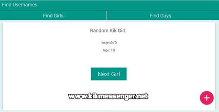 chicas para kik