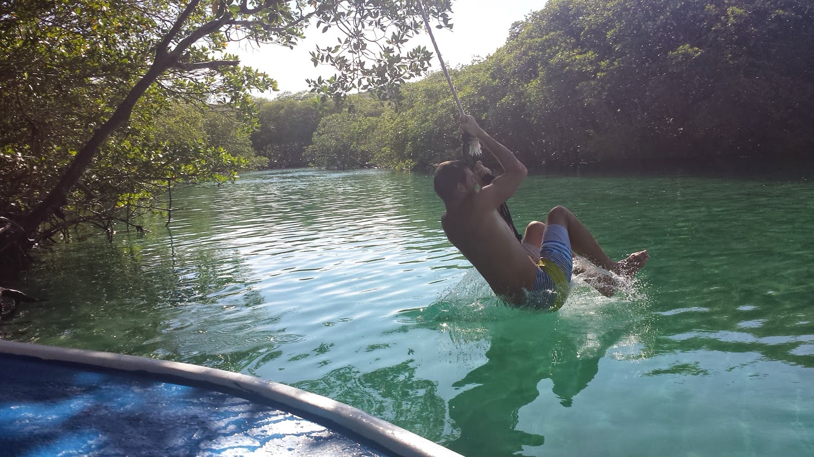 A weekend trip review to the island of Roatan, Honduras! 20 Remaxvipbelize: Swing from a rope in the trees