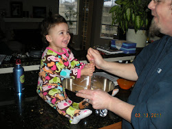 Making cookies with daddy