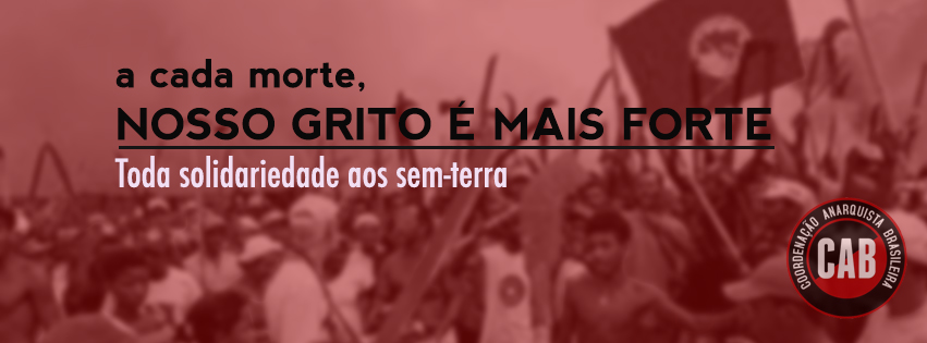 Toda solidariedade aos sem-terra