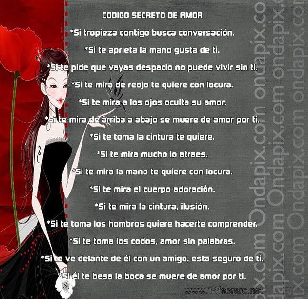 Amor, mensajes ocultos de algunos gestos Todo enamorados