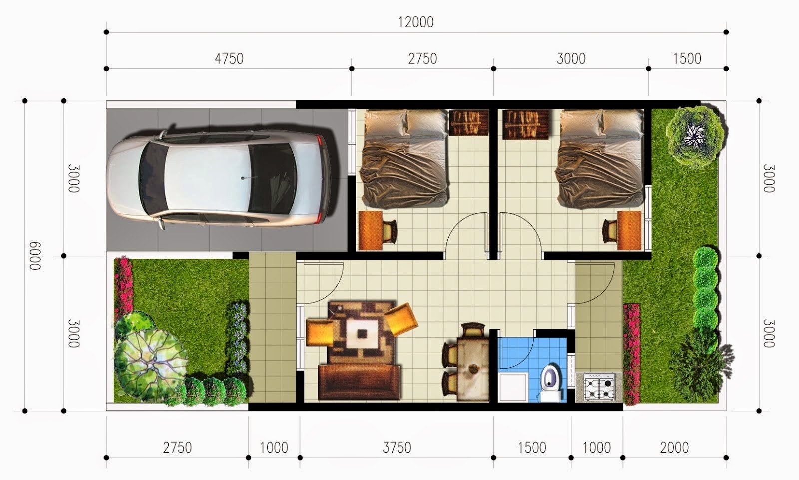 102 Rumah Minimalis Sederhana Type 36 72 Gambar Desain Rumah Minimalis