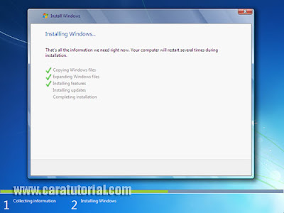 Cara Tutorial Install Windows 7 (Lengkap dengan Gambar)