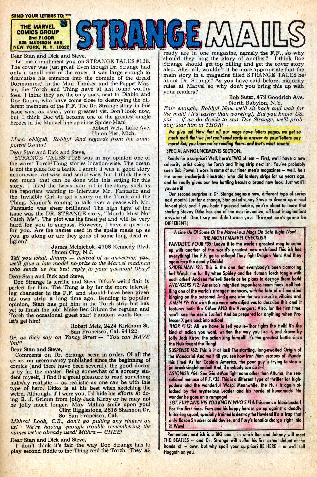 Read online Strange Tales (1951) comic -  Issue #129 - 33