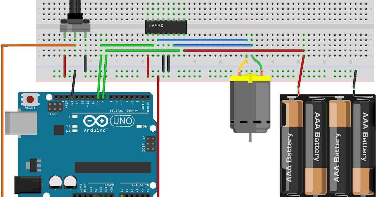Programacion en Arduino: Control de velocidad PWM de un Motor DC con