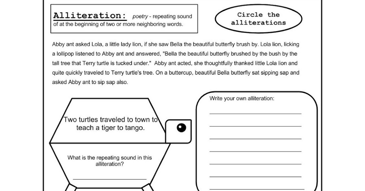 Who Knew, You Knew?: Alliteration - Free Worksheet