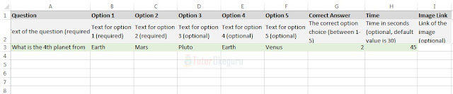 Cara Membuat Quiz Online Quizizz Menggunakan Spreadsheet
