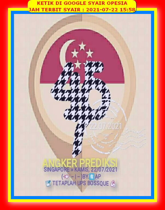 1 New Message Kode Syair Singapore 22 Juli 2021 Forum Syair Togel Hongkong Singapura Sydney