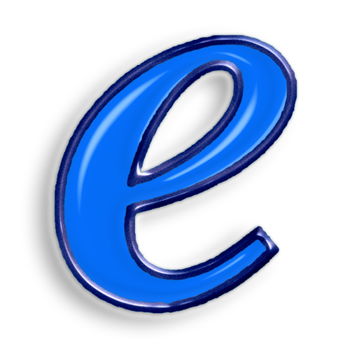 Буква е картинка на прозрачном фоне