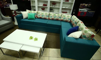 Sillones esquineros rectos Sillones esquineros rectos en chenille