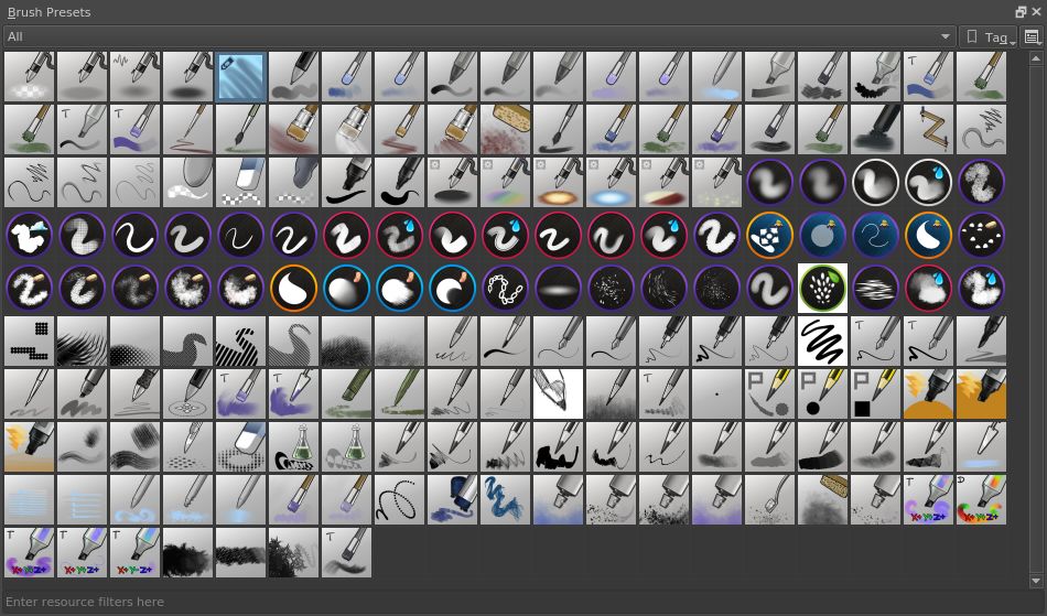 krita brushes preset