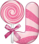 Abecedario con Lollypop. Pink Abc with Lollypop.