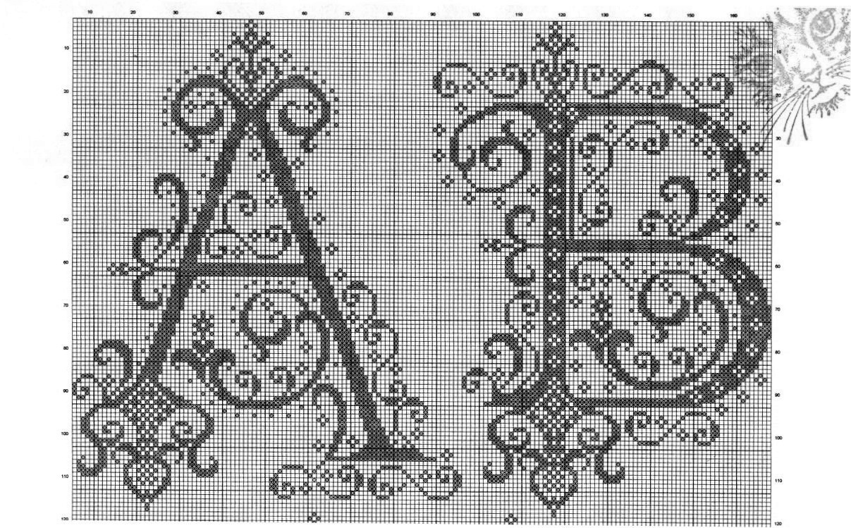 вензель крестом. монограмма вышивка крестом. монограмма вышивка крестом. монохромная вышивка буквы. вензель крестом.