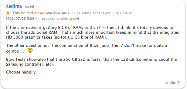 macbook air mid2013のCPUはi5とi7どちらを選ぶか問題--listen2the Silence