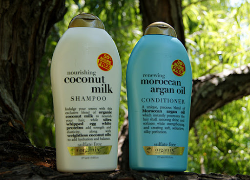 Organix Nourishing Coconut Milk Shampoo Moroccan Argan Oil Conditioner 