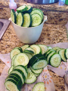 The cucumbers are ready to be pickled