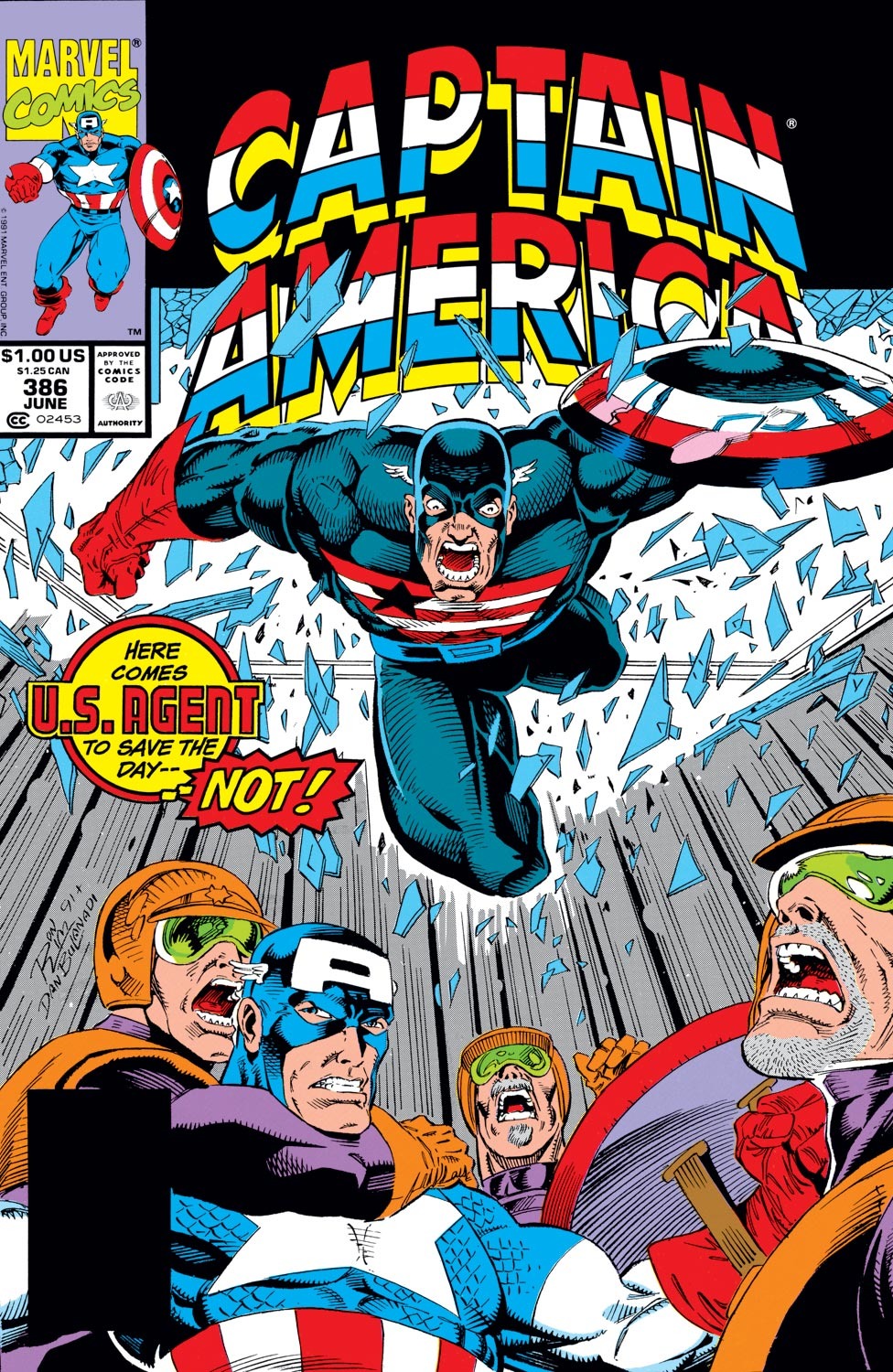 Read online Captain America (1968) comic -  Issue #386 - 1