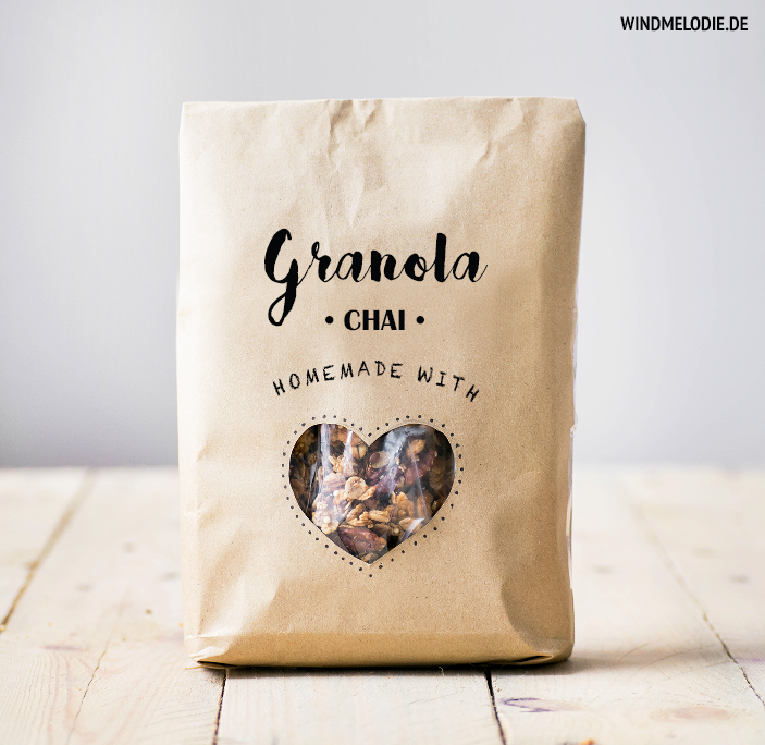 DIY Verpackung Geschenkidee Müsli Granola DIY Verpackung Geschenkidee Müsli Granola