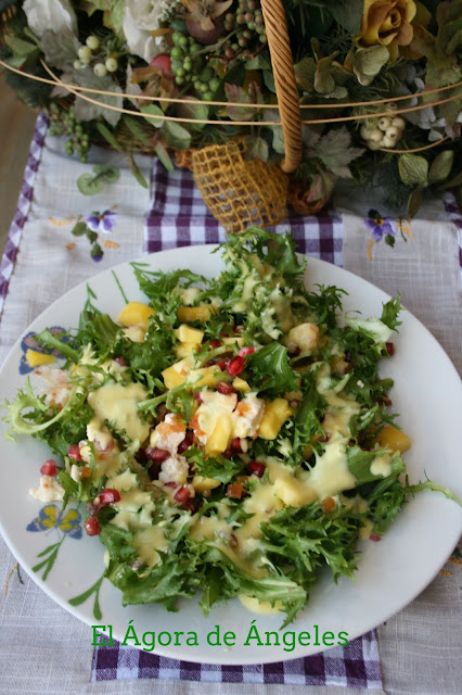 Ensalada De Escarola Con Vinagreta De Mango