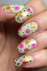 daisy nail designs flower power colors dog cirque nails