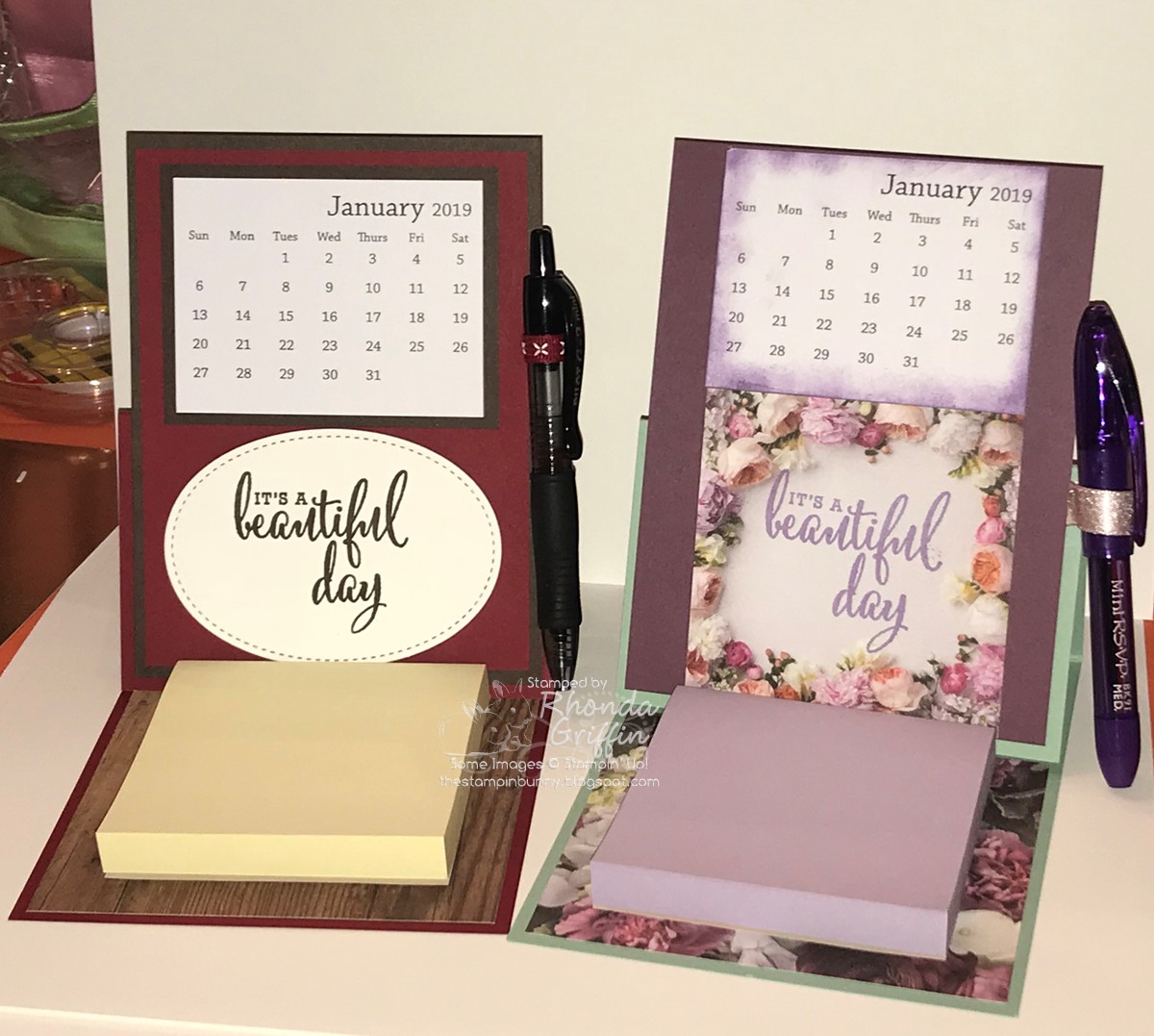 The Stampin' Bunny Today, I am swapping... Easel style Calendars