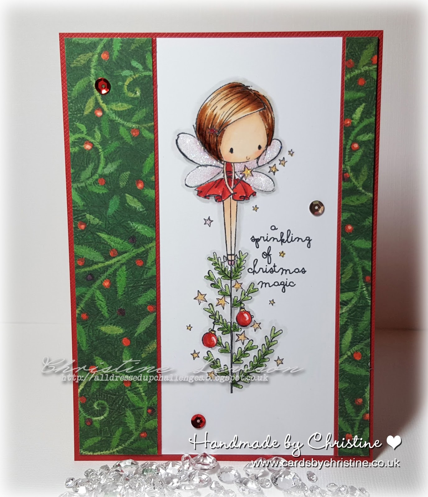 Handmade by Christine Christmas Tree Fairy