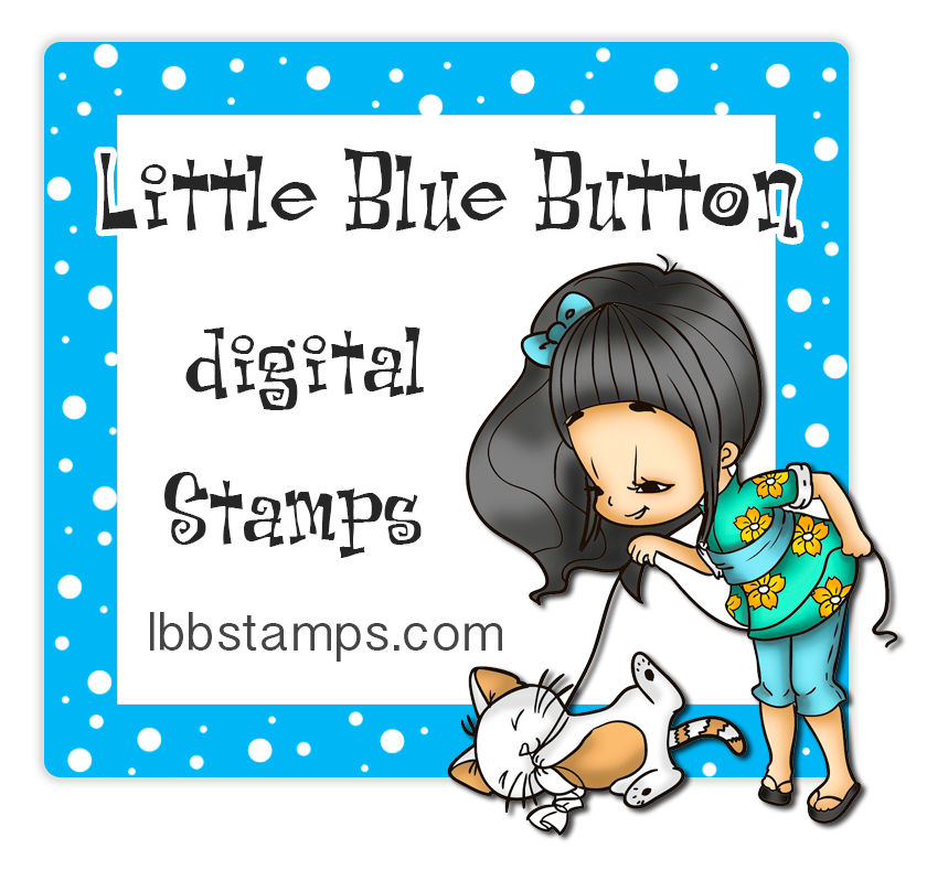 Little Blue Button Stamps