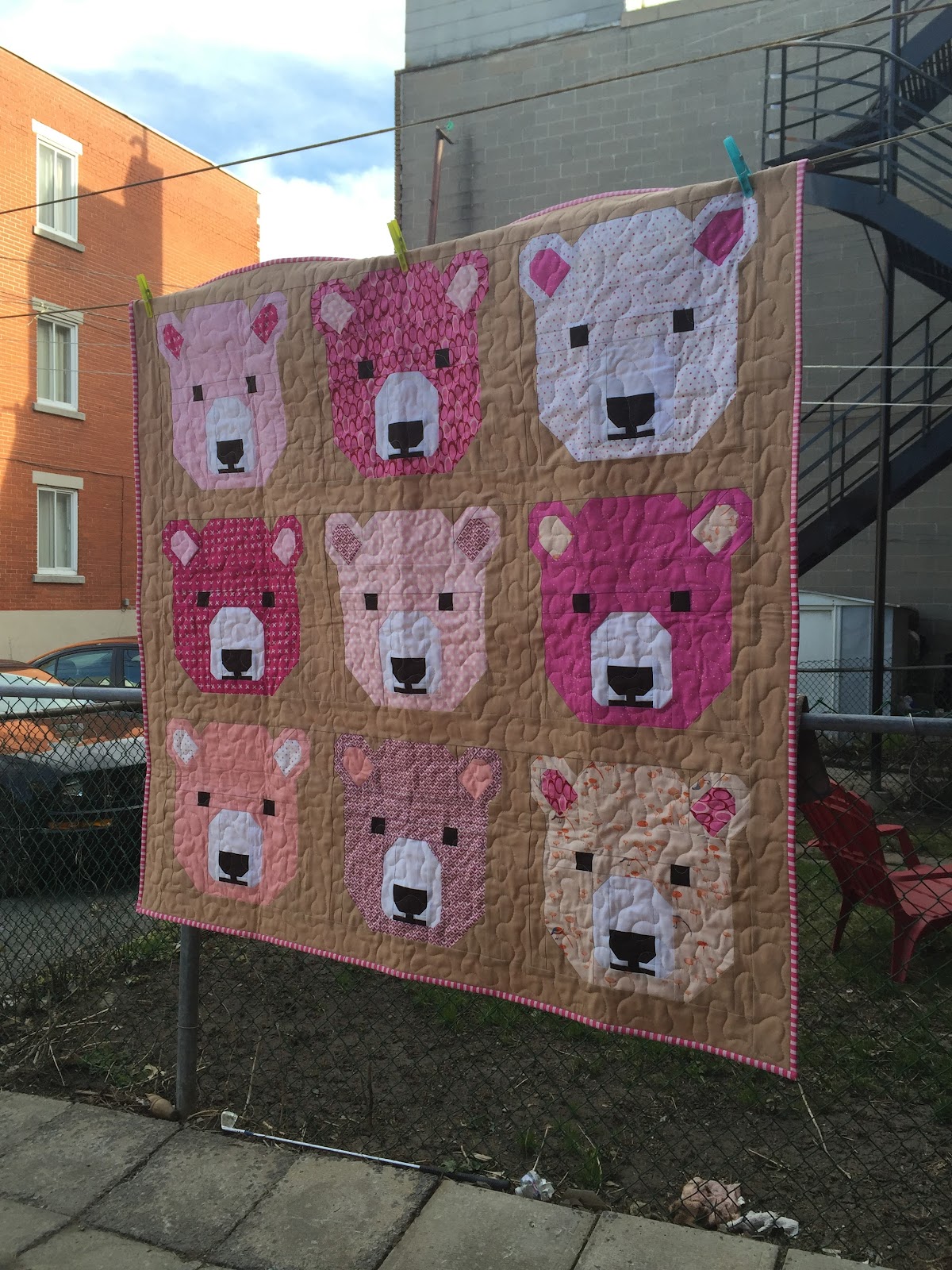 Dizzy Quilts Bjorn the Bear for Ava