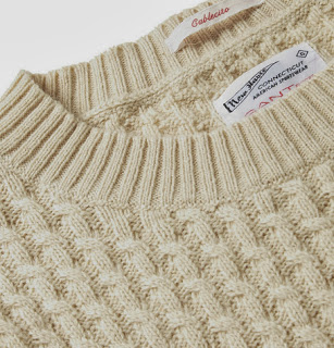Sweater color crema trenzado de Gant Rugger