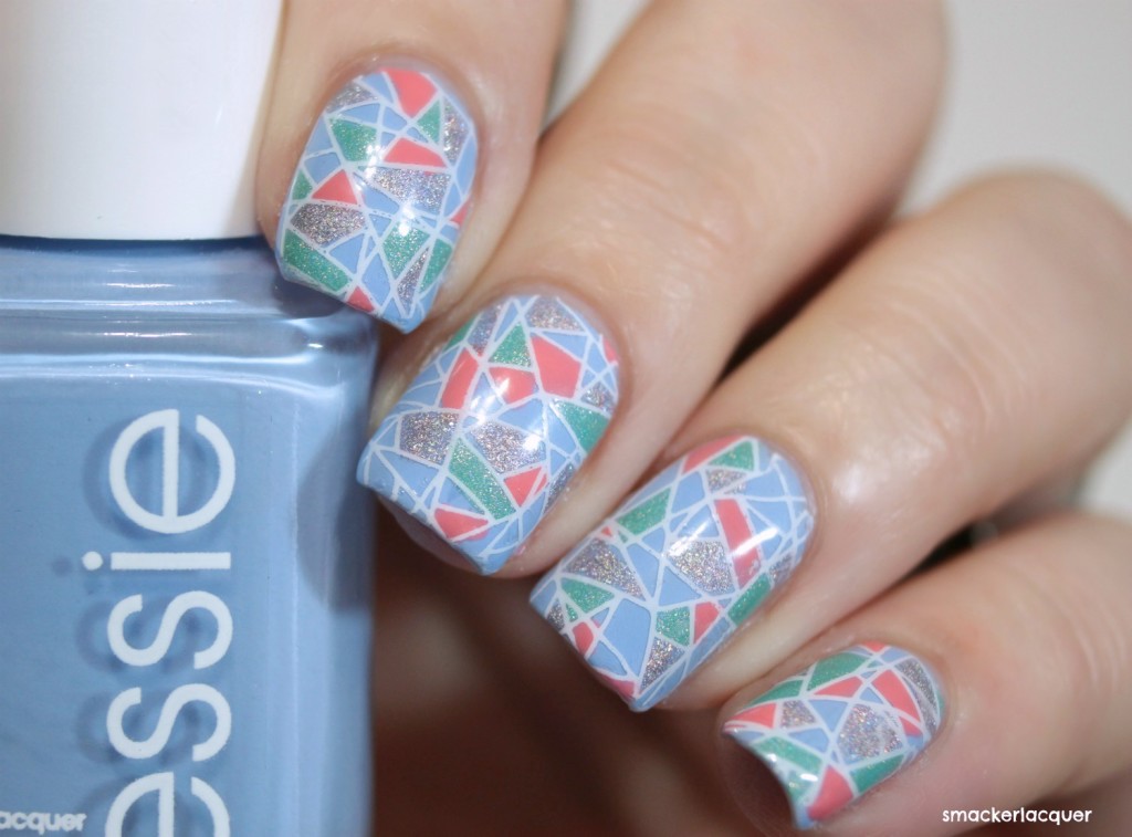 1. Mosaic Nail Tips Design Ideas - wide 4