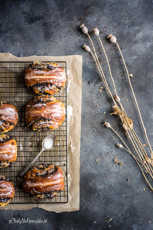 drożdżówki z makiem bułeczki z makiem
