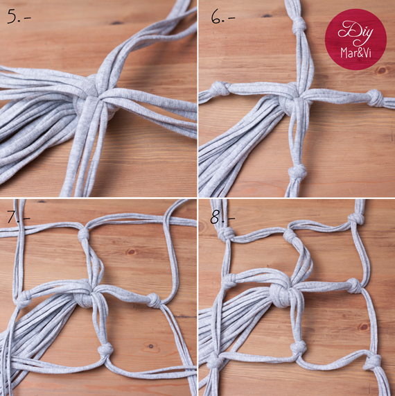 macetero de trapillo: paso a paso