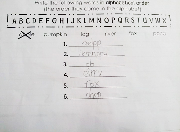 50 Hilarious Photos Of People Who Took Instructions Too Literally - Second Grader's Homework