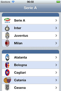 Serie A Calcio l'app per iPhone e iPad si aggiorna alla vers 1.2