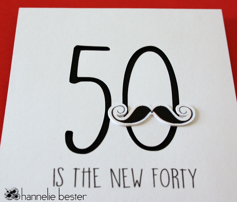 50 is the new 40 birthday card