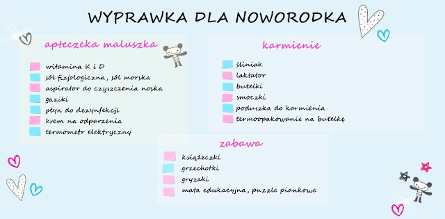 Rozsądna wyprawka dla niemowlaka + lista rzeczy