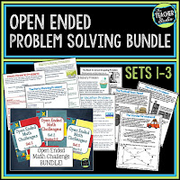 Teaching with open ended problem solving engages students! These real world math problems are perfect for whole class challenges, math centers, accountable talk, math enrichment, math discourse and more! 