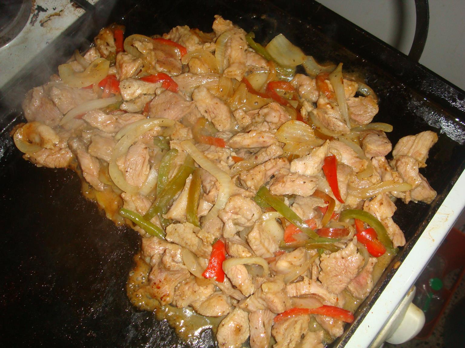 RECETAS Y ALGO MAS FAJITAS DE CERDO