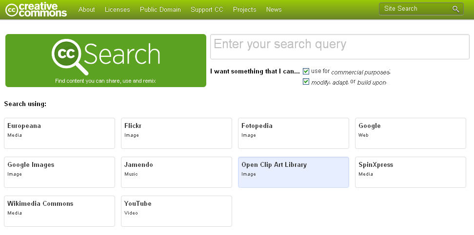CC Search buscador de recursos Creative Commons para usarlos en tu blog  Una Zona Geek